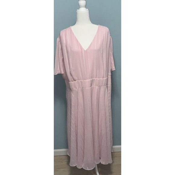 Lane Bryant Women 24W Dress Formal Fairy Hoco Romantic Elegant Dainty Feminine - Picture 1 of 12